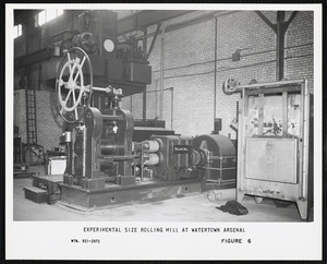 Experimental size rolling mill at Watertown Arsenal