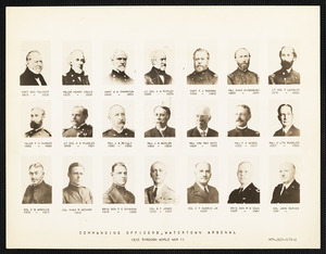 Commanding officers, Watertown Arsenal, 1816 through World War II