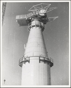 Tower used for assembly of antenna for Lincoln Lab