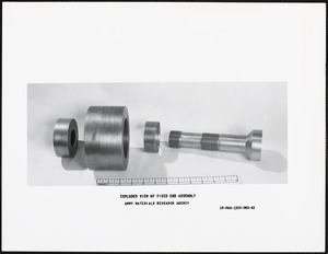 Exploded view of fixed end assembly