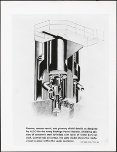 Reactor, reactor vessel, and primary shield details as designed by ALCO for the Army Package Power Reactor