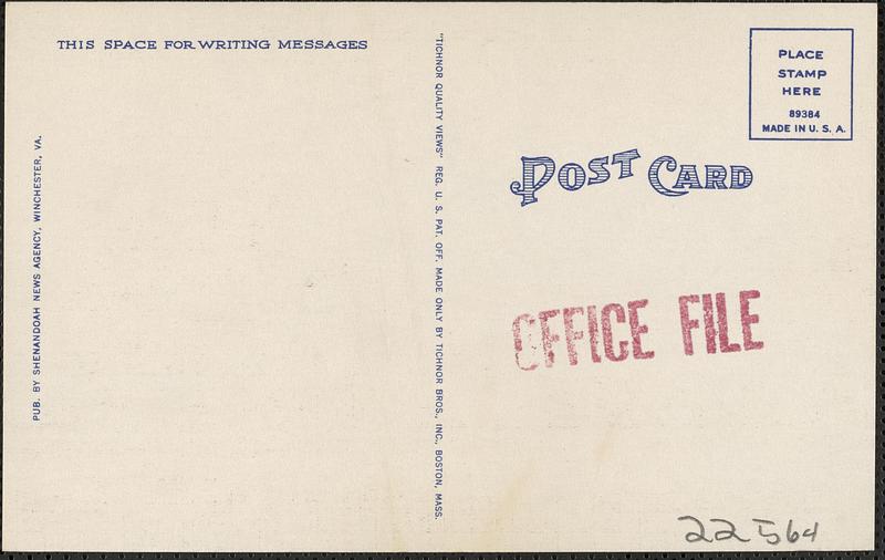 Administration building, Baker Veterans Administration Center, Martinsburg, W. Va.