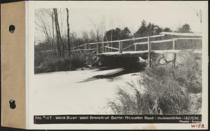 Station #107, Ware River, West Branch at Barre-Princeton Road, Hubbardston, Mass., Dec. 15, 1930