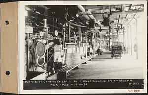 No. 1 wool scouring train, Barre Wool Combing Co., Barre, Mass., 12:15 PM, Oct. 10, 1934