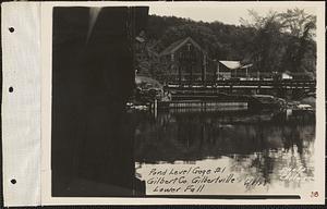 Gilbert Co., pond level gage #1, lower fill, Gilbertville, Hardwick, Mass., Jun. 8, 1928