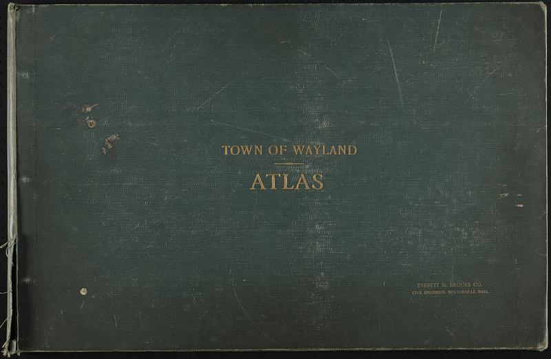 Atlas Of The Town Of Wayland Massachusetts Digital Commonwealth