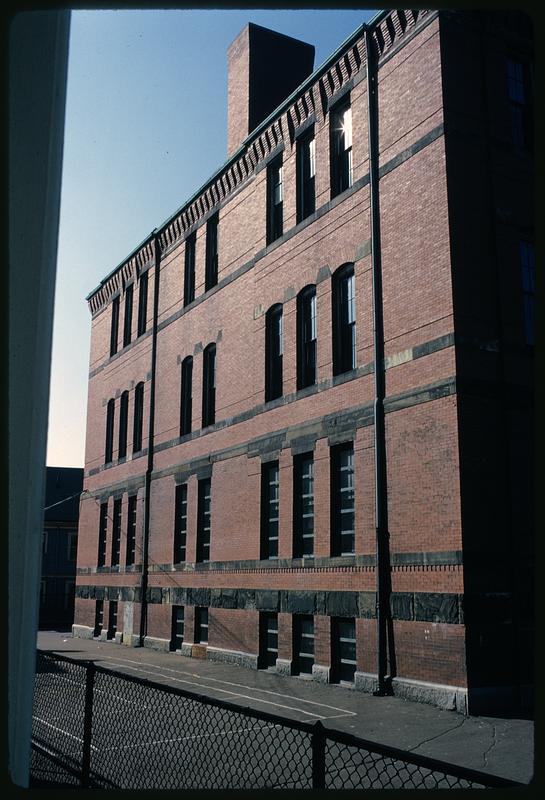 Side View Of Burns School, Somerville, Massachusetts - Digital Commonwealth