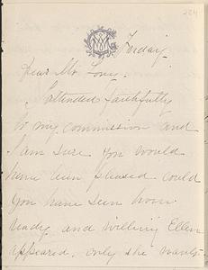 Letter from Mary W. Glover to John D. Long