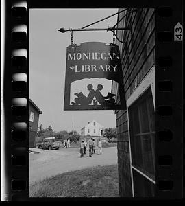 One-room island library, Monhegan Island, Maine