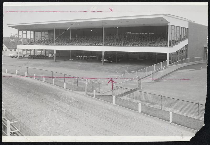 Wonder Land at Wonderland which will be unveiled tonight as greyhound racing returns to the local scene at the Revere track will be this new $500,000 clubhouse.