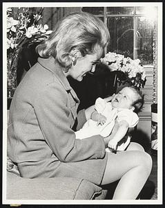 A Happy Smile from little Patricia for her mother, Boston's First Lady.