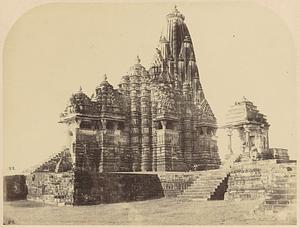 General view from the north-east of the Kandariya Mahadeo Temple, Khajuraho