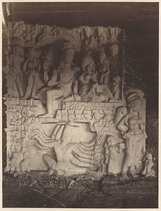 43. Panel in Ramesvara, Ravana under Kailasa