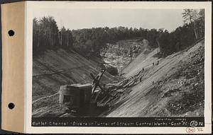 Contract No. 30, Stream Control Works at Main Dam, Swift River Reservoir, Belchertown, Enfield, Ware, outlet channel, diversion tunnel of stream control works, Belchertown, Mass., Oct. 14, 1932