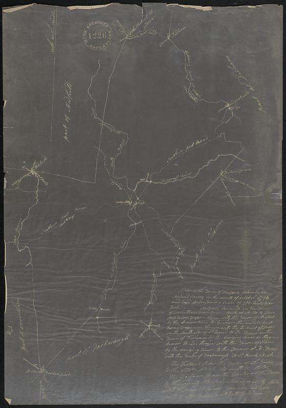 A plan of the town of Walpole taken by an actual survey in the month of October 1794 and layed down from a scale of 200 rods to an inch