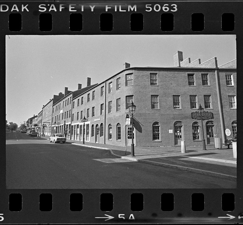 Music center bldg, Market Square 'after' pics, State St. and Market Square with red filter, Jack Bradshaw