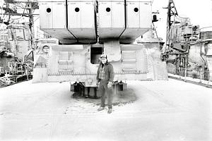 Steve Draper aboard US destroyer