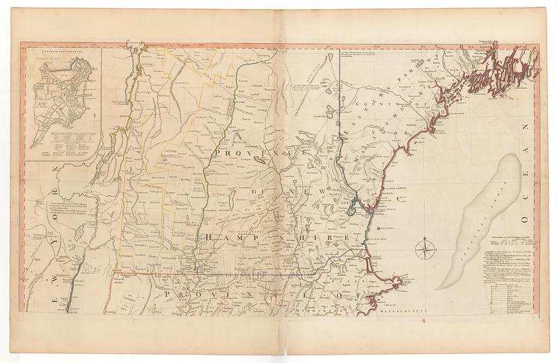 A map of the most inhabited part of New England, containing the provinces of Massachusets Bay and New Hampshire, with the colonies of Conecticut and Rhode Island, divided into counties and townships: the whole composed from actual surveys and its situation adjusted by astronomical observations