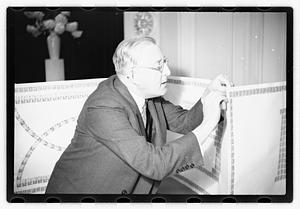 Ernest D. Chase pres., birthday card of stamps