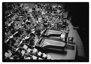 Recording "La Mer" for Victor R.C.A., Dr. K & Boston Symphony Orchestra, also recording mch.
