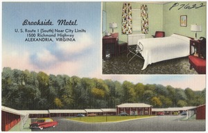 Brookside Motel, U.S. Route 1 (south) near city limits, 1500 Richmond Highway, Alexandria, Virginia