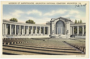 Interior of Amphitheatre, Arlington National Cemetery, Arlington, VA.
