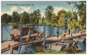 Pontoon Bridge, Camp Pickett, Va.