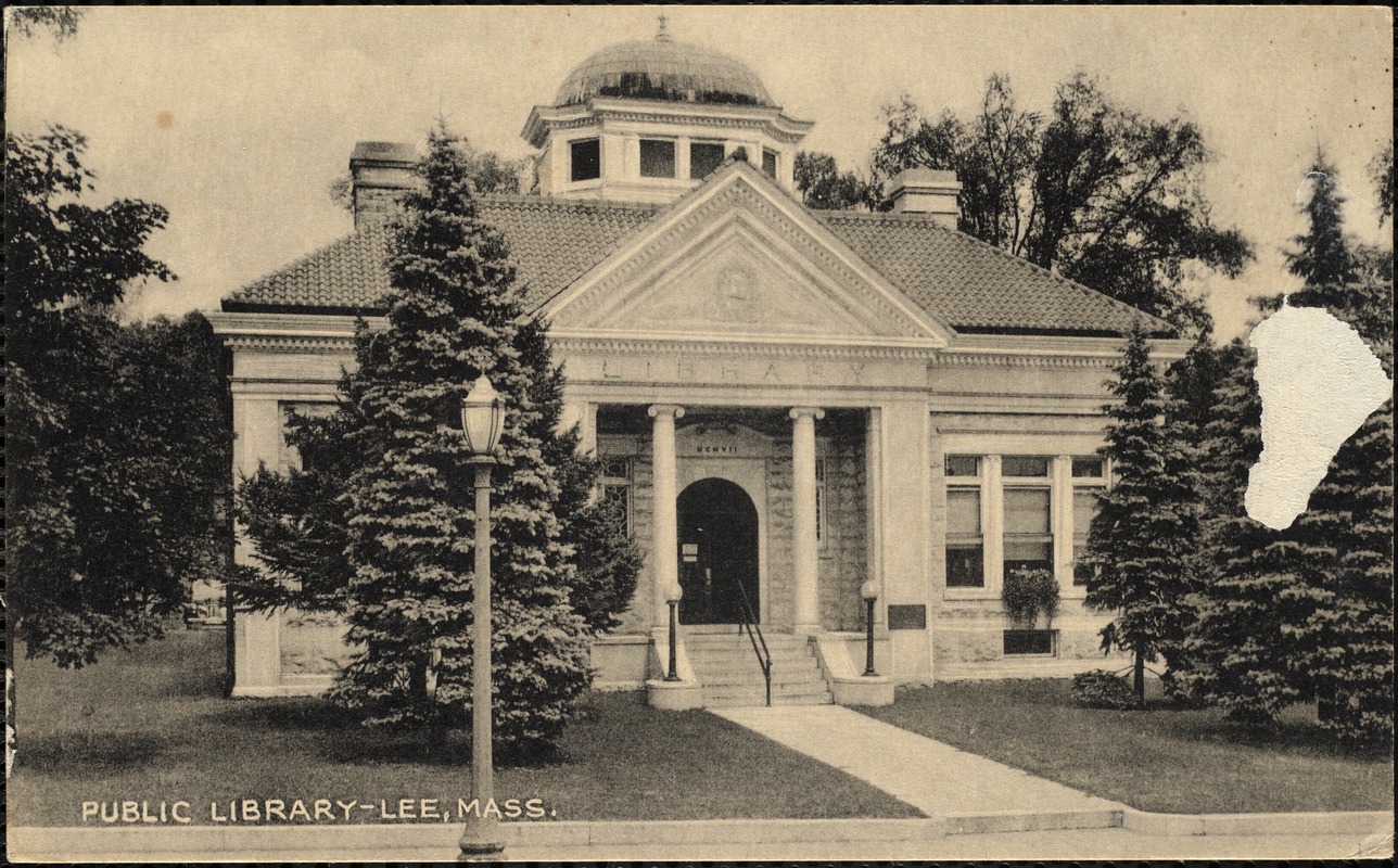 Lee Ma Library Public library, Lee, Mass. - Digital Commonwealth