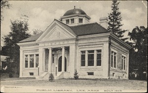Public library, Lee, Mass. Built 1908