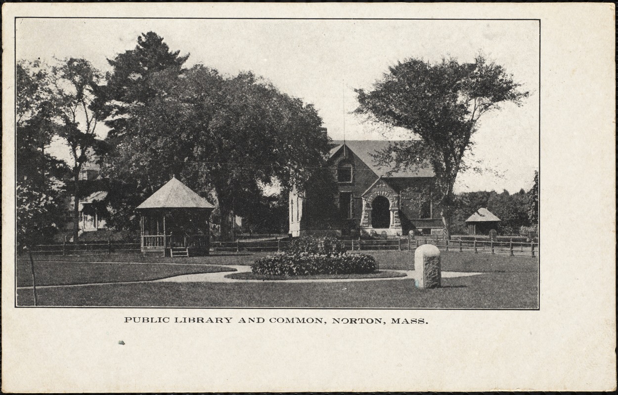 Public library and common, Norton, Mass.