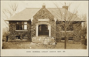 Fobes Memorial Library, Oakham, Mass. 1907[?]