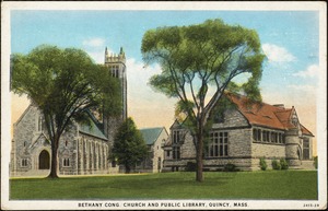 Bethany Cong. Church and public library, Quincy, Mass.