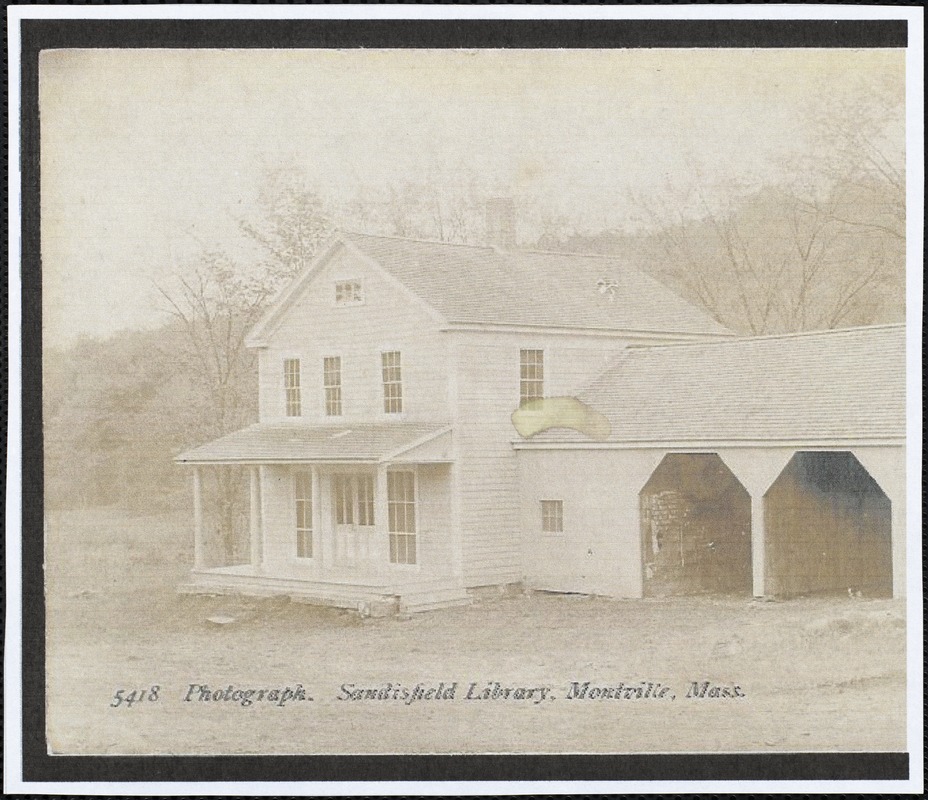 Sandisfield Library, Montville, Mass. Digital Commonwealth