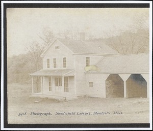 Sandisfield Library, Montville, Mass.