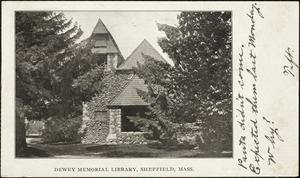 Dewey Memorial Library, Sheffield, Mass.