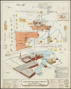 Ashland Cotton Company (Cotton & Rayon), Jewett City, Conn. [insurance map]