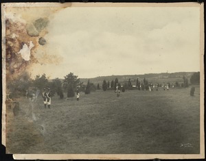Scene from the Pageant of Cape Cod, held on the banks of the Cape Cod Canal