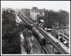 Washington Street Elevated from Franklin Square