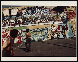 Handball, graffiti, South End, Boston, MA