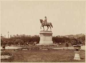 Washington equestrian statue. Public Garden