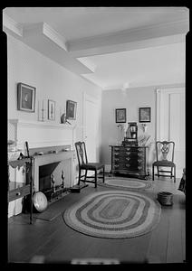 Ropes Mansion, Salem, interior, bedroom - fireplace