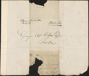 Jon Farrar to George Coffin, 31 December 1832