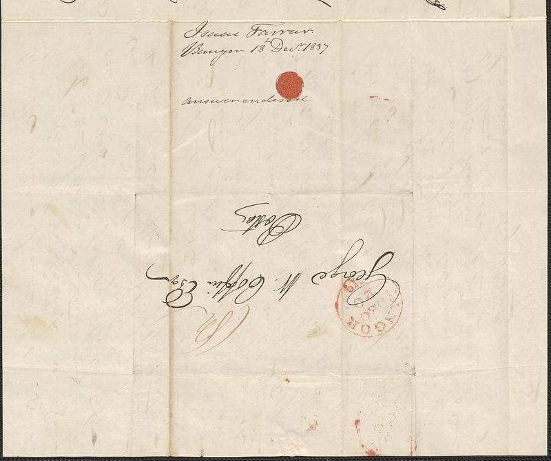 Isaac Farrar to George W. Coffin, 18 December 1837 - Digital Commonwealth