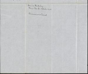 Lewis Wakeley to George Coffin, 17 October 1845