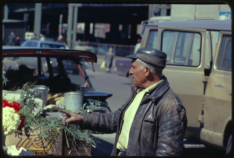 Flower stand, North Market, Boston