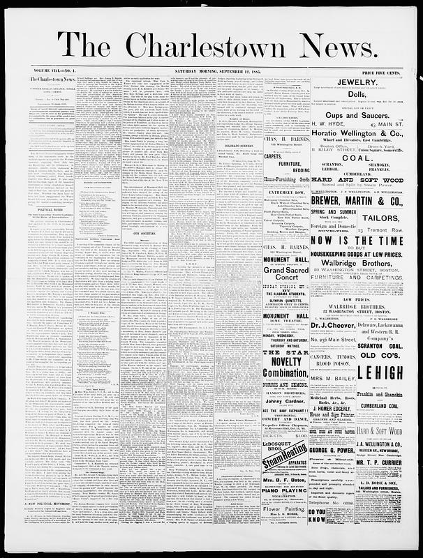 The Charlestown News, September 12, 1885 - Digital Commonwealth