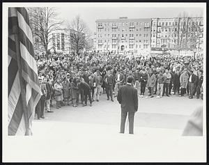 Northeastern Univ. Pro Vietnam rally. 12/2/65.