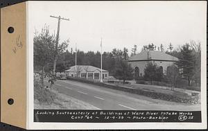 Contract No. 64, Service Buildings at Shafts 1 and 8, Quabbin Aqueduct, West Boylston and Barre, looking southeasterly at Ware River Intake Works, Barre, Mass., Dec. 4, 1939