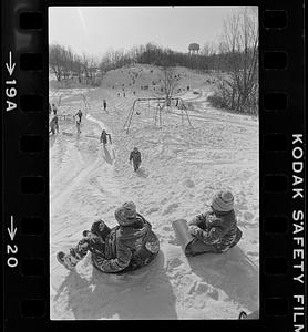 March's Hill sledders
