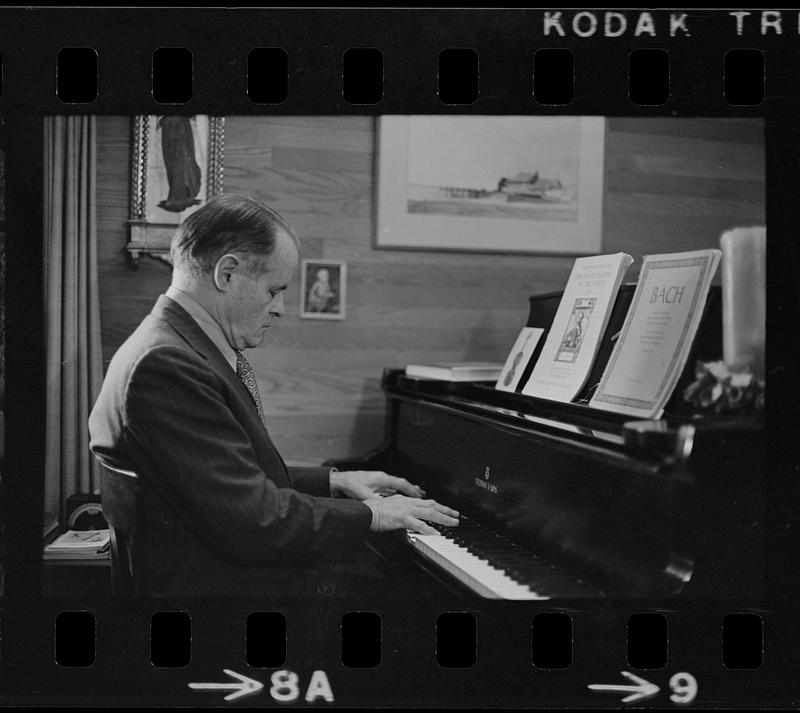 Dr. Robert Pearson playing piano